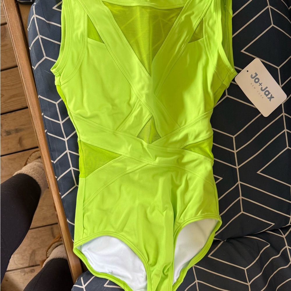 Jo+Jax Neon Green Kids Dance Costume